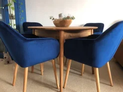 Table à manger ronde extensible en chêne massif Escandi 6 - NordicStory