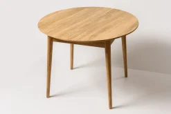 Table à manger ronde extensible en chêne massif Escandi 6 - NordicStory