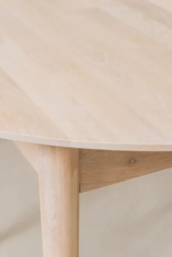 Table à manger ronde extensible en chêne massif Escandi 4 - NordicStory