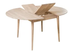 Table à manger ronde extensible en chêne massif Escandi 4 - NordicStory