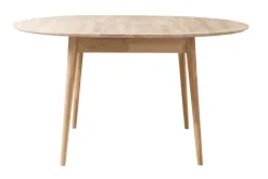 Table à manger ronde extensible en chêne massif Escandi 4 - NordicStory