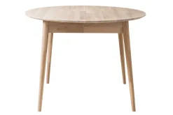 Table à manger ronde extensible en chêne massif Escandi 4 - NordicStory