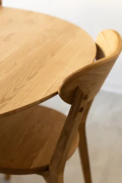 Table à manger ronde extensible en chêne massif Escandi 4 - NordicStory