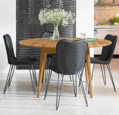 Table à manger ronde extensible en chêne massif Escandi 4 - NordicStory