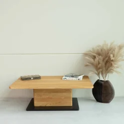 Table basse en bois massif de chêne Bremen - NordicStory
