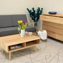 Table basse en bois massif Suède 1 – VESKOR