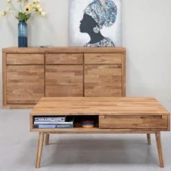 Table basse en chêne massif Escandi 8 - NordicStory