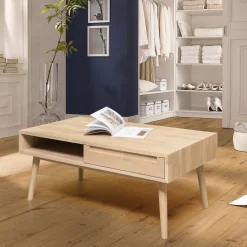 Table basse en chêne massif Escandi 8 - NordicStory