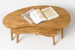 Table basse gigogne en bois massif de chêne Escandi - NordicStory