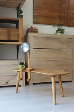 Table basse gigogne en bois massif de chêne Escandi - NordicStory