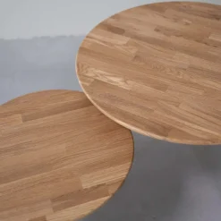 Table basse gigogne en bois massif de chêne Malmo - VESKOR