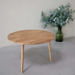 Table basse gigogne en bois massif de chêne Malmo - VESKOR
