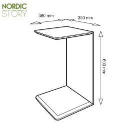 Table d’appoint en bois massif de chêne Sono 2 – NordicStory