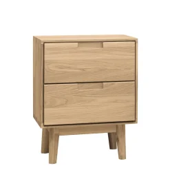 Table de chevet en bois massif de chêne Escandi - NordicStory