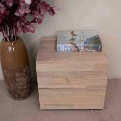 Table de chevet en bois massif de chêne Danemark 2 – NordicStory