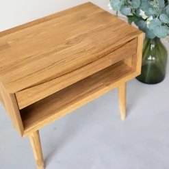 Table de chevet en bois massif de chêne Escandi 2 - NordicStory