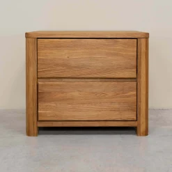 Table de chevet en bois massif de chêne Elsa - NordicStory