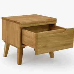 Table de chevet en bois massif de chêne Milan - NordicStory