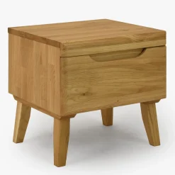 Table de chevet en bois massif de chêne Milan - NordicStory