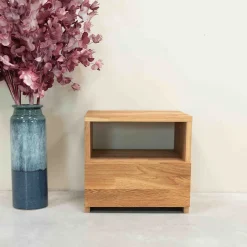 Table de chevet en bois massif de chêne Danemark 1 - NordicStory