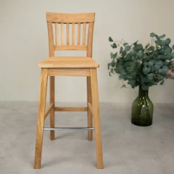 Tabouret de bar en chêne massif Provence – NordicStory