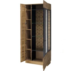 Vitrine en bois de chêne Mozaik 12 - LoftStory
