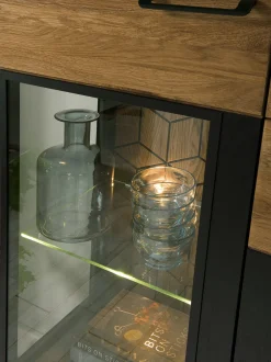 Vitrine en bois de chêne Mozaik 15 - LoftStory