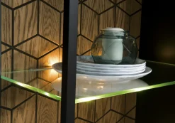 Vitrine en bois de chêne Mozaik 10 - LoftStory