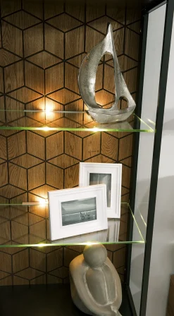 Vitrine en bois de chêne Mozaik 10 - LoftStory
