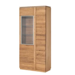 Vitrine en bois de chêne Monténégro 12 - LoftStory