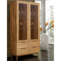 Vitrine en bois massif de chêne Escandi 2 - NordicStory