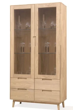 Vitrine en bois massif de chêne Escandi 2 - NordicStory