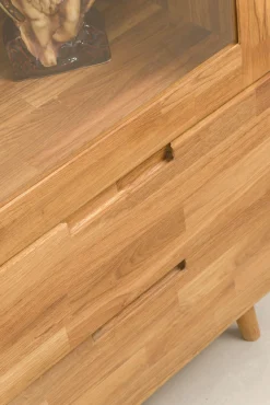 Vitrine en bois massif de chêne Escandi 2 - NordicStory