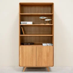 Vitrine en bois massif de chêne Genève 2 - NordicStory