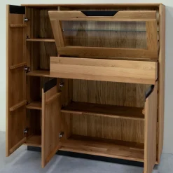 Vitrine en bois massif de chêne Bremen 3 - NordicStory