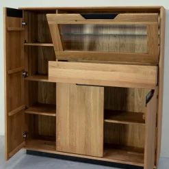 Vitrine en bois massif de chêne Bremen 3 - NordicStory