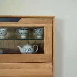 Vitrine en bois massif de chêne Bremen 3 - NordicStory