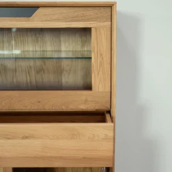 Vitrine en bois massif de chêne Bremen 3 - NordicStory