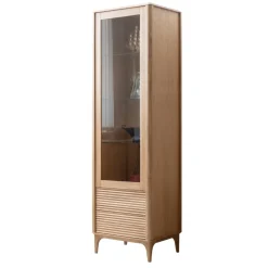 Vitrine en bois massif de chêne Oxford 1 - NordicStory