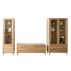 Vitrine en bois massif de chêne Oxford 1 - NordicStory