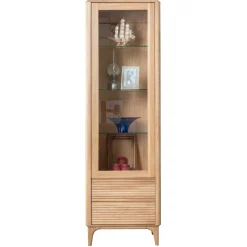 Vitrine en bois massif de chêne Oxford 1 - NordicStory
